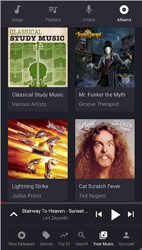 EMPTY V -  Music Player, Track & Artist Radio 7 تصوير الشاشة