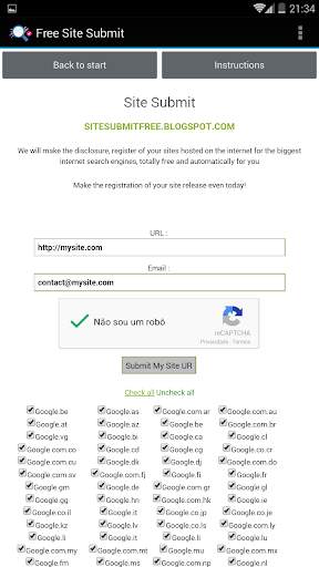 Submit Site to Search Engines 3 تصوير الشاشة