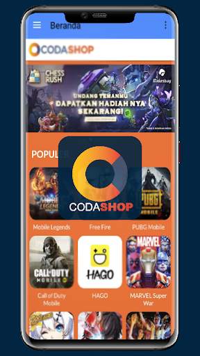 CODA SHOP App Topup Voucher Game Online screenshot 1