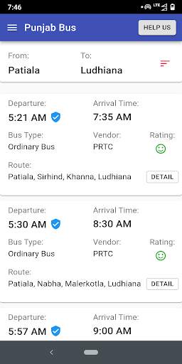 Punjab Bus screenshot 2