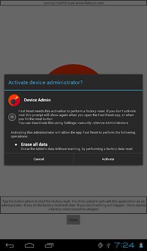 Fast Factory Reset screenshot 2