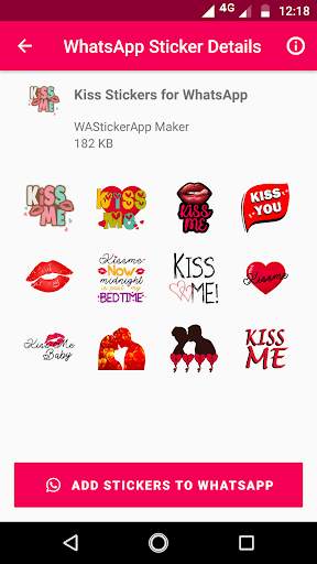 WAStickerApps: Romantic Love Stickers for WhatsApp screenshot 8