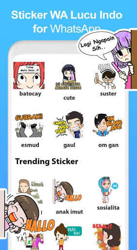 Sticker Lucu untuk WhatsApp WAStickerApps screenshot 4