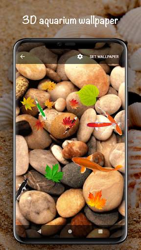 Fish On Screen 3D Wallpaper screenshot 2