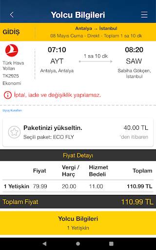 Ucuzabilet - Ucuz Uçak Bileti screenshot 12