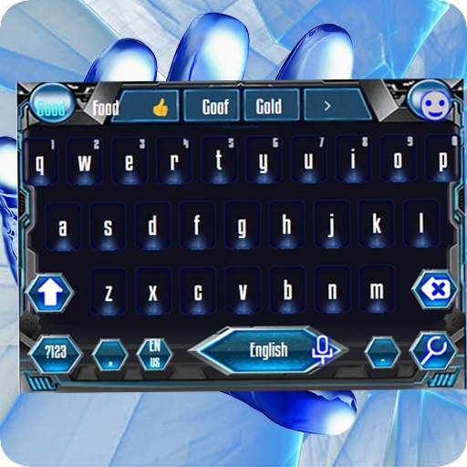 High-tech Network Keyboard Theme With Vortex 10001005