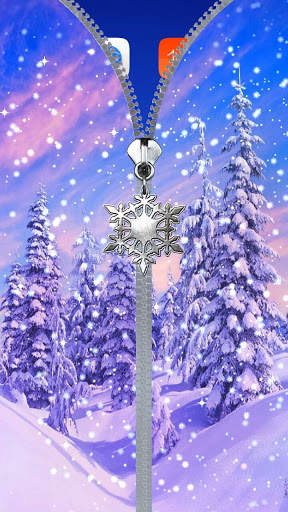 Winter lock screen. 1 تصوير الشاشة