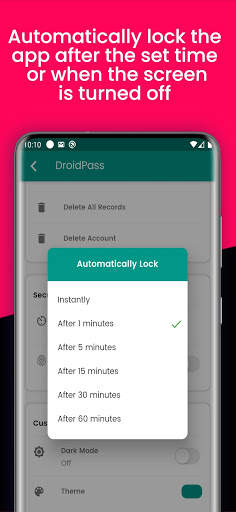 DroidPass Password Manager & Password Keeper screenshot 7