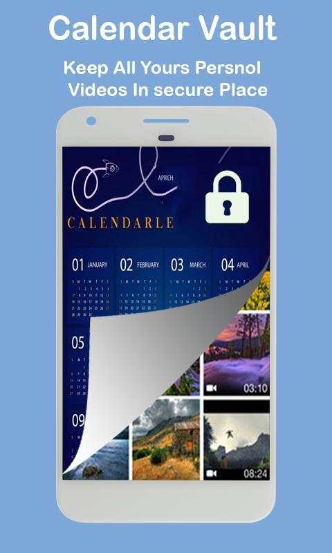 Calendar Vault – Lock & Hide Photo Videos screenshot 1