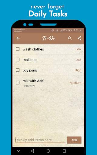 Virtual Diary - Free Notepad, Diary With Lock,Todo screenshot 3