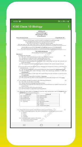 ICSE Selina Class 10 Biology Solution OFFLINE screenshot 5