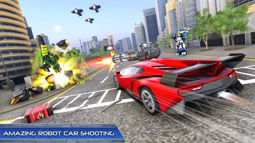 Lizard Robot Car Transform: Dragon Robot Games screenshot 6