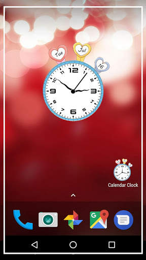 Calendar clock live wallpaper screenshot 4