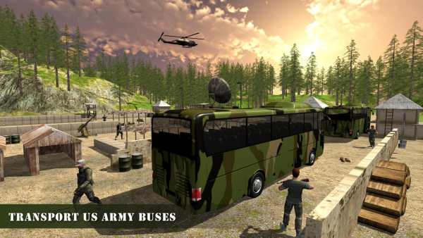 US Army Plane Transporter Military Bus Driving Sim screenshot 4