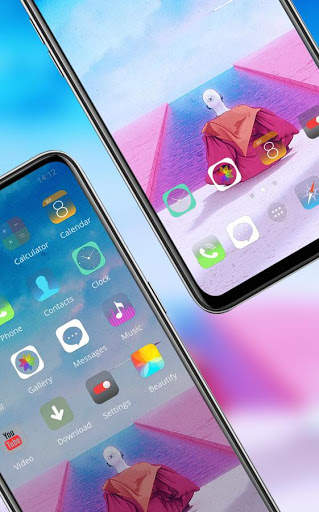 Hand drawn art theme | colorful simple flat screenshot 3