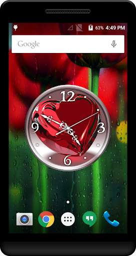 Heart Clock Live Wallpaper screenshot 4