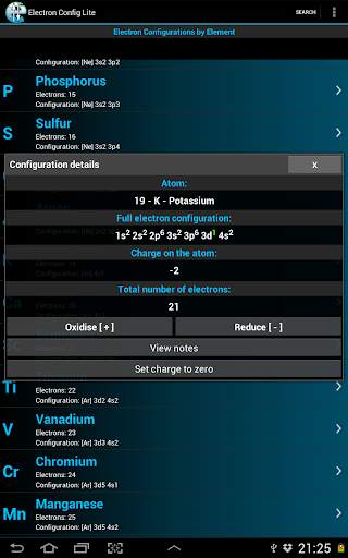 Electron Config Lite screenshot 11