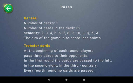 Hearts card game screenshot 10