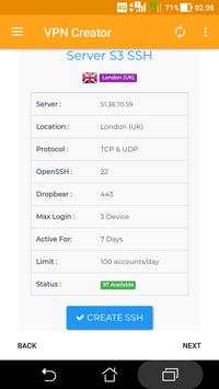 Free SSH & VPN Account - SuperFast SSH screenshot 3