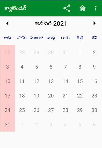 Telugu Calendar 2021 7 تصوير الشاشة