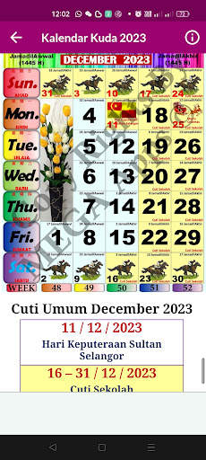 Kalendar Kuda Malaysia - 2023 screenshot 7