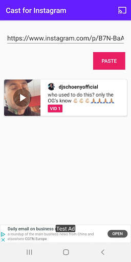 Cast Button for Instagram Video screenshot 2