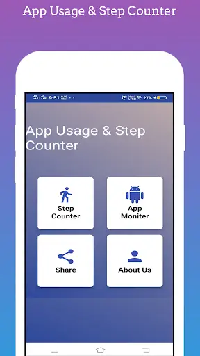 App Usage & Step Counter скриншот 1