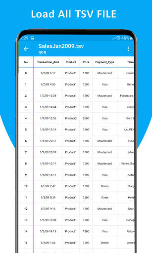 TSV File Viewer screenshot 3