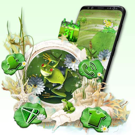 Cute Frog Launcher Theme 1.2
