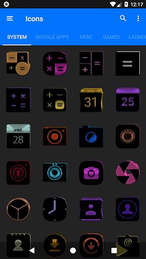 Black and Colors Icon Pack screenshot 5