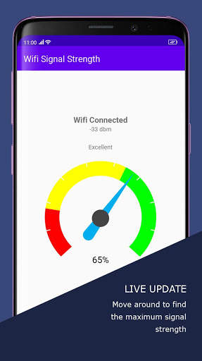 Minimal Wifi Signal Strength Meter screenshot 2