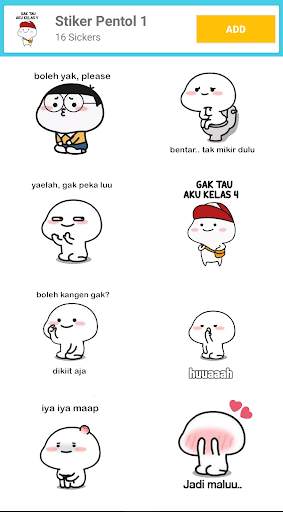 Stiker WA Pentol Lucu screenshot 1