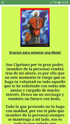 San Cipriano Libro de Oraciones screenshot 2