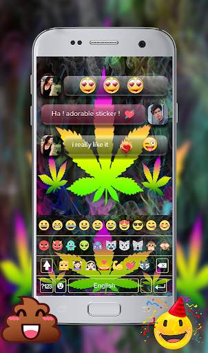 Rasta Smoke Emoji Keyboard screenshot 3