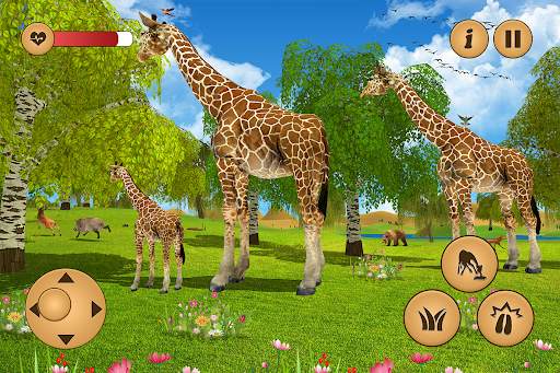 Giraffe Family Life Jungle Sim screenshot 20