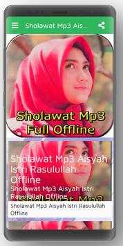 Sholawat Mp3 Aisyah Istri Rasulullah Offline screenshot 2