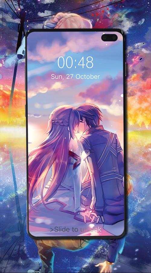 Anime wallpaper lockscreen - Anime Full Wallpaper screenshot 2