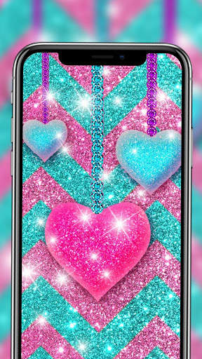 Girly Pink Glitter Wallpapers for Android 💖 screenshot 5