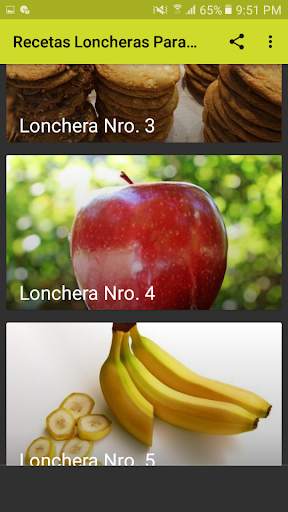 Recetas Loncheras Para Niños 2 تصوير الشاشة