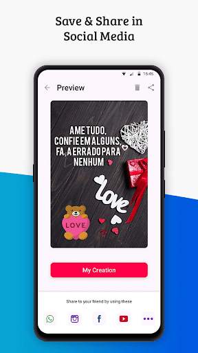 Write Portuguese Text on photo screenshot 5