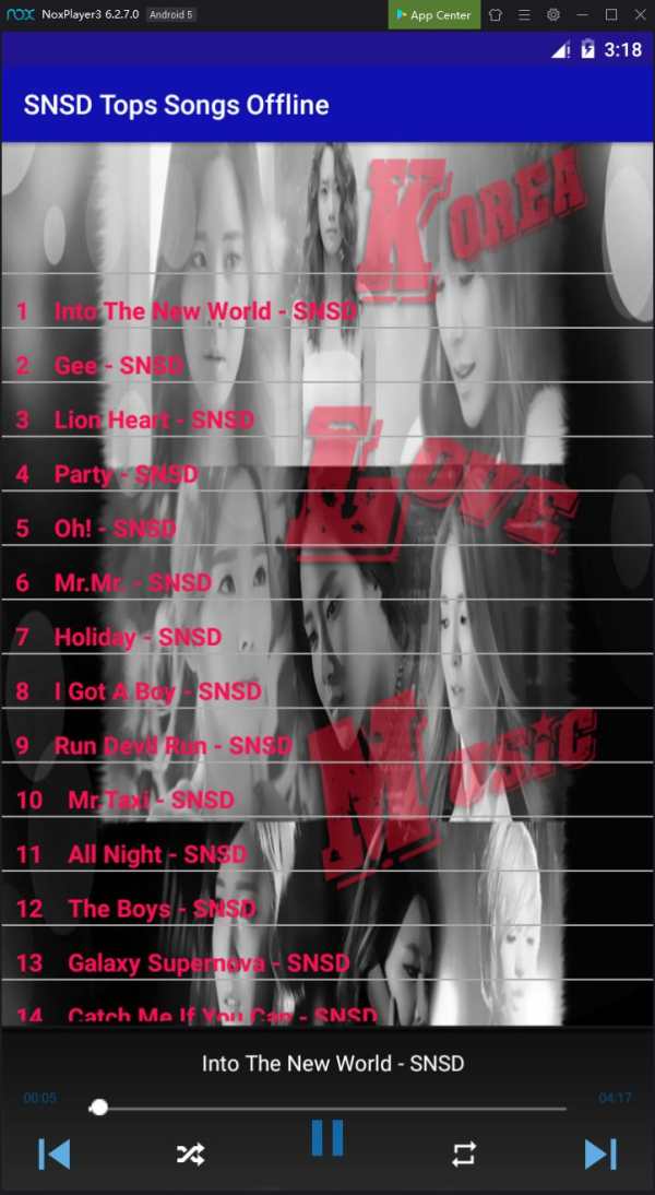 SNSD Tops Songs Offline screenshot 1