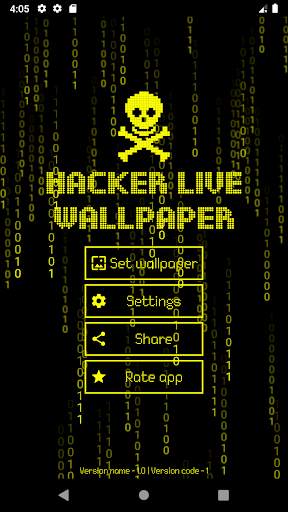 Hacker Live Wallpaper Matrix ☠ screenshot 3