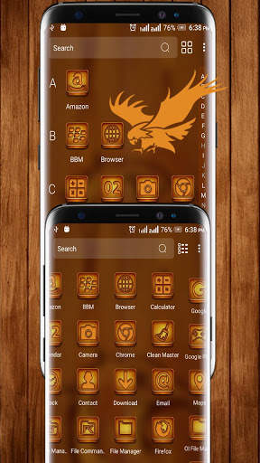 Wooden Eagle Theme Launcher screenshot 4