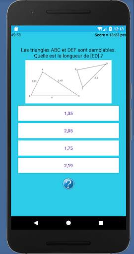 Quiz Maths Brevet 3ème 4 تصوير الشاشة
