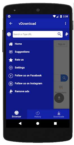 vBrowser fast and secure mobile browser screenshot 3