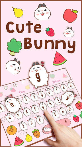 Cute Bunny Keyboard screenshot 2