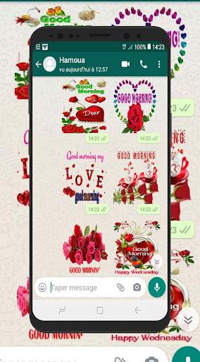 Good Morning & Night Stickers for WhatsApp screenshot 1