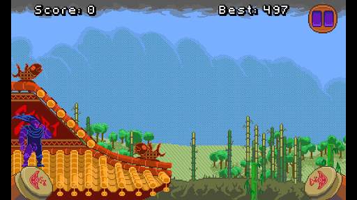 Janin - ninja jumping bamboo - screenshot 1