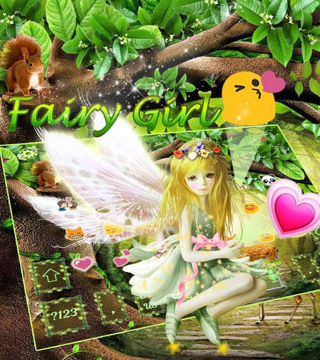 Fairy Girl Flower theme Keyboard screenshot 3