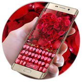 Teclado de pétalos de rosa icon